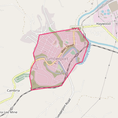 Map of Lumberport