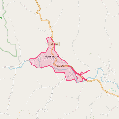 Map of Mannington