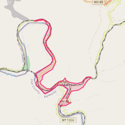 Map of Matewan