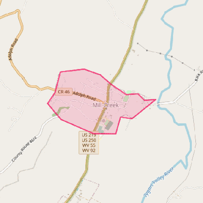 Map of Mill Creek