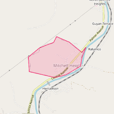 Map of Mitchell Heights