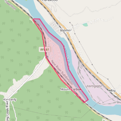 Map of Mount Carbon