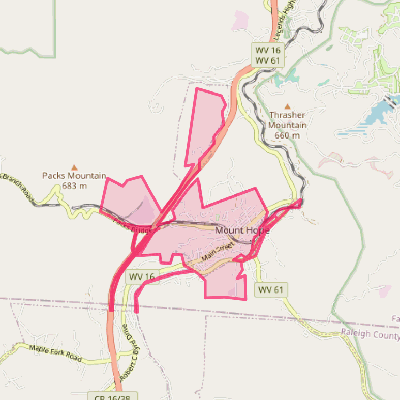 Map of Mount Hope