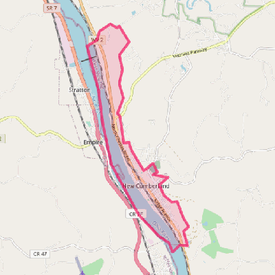 Map of New Cumberland