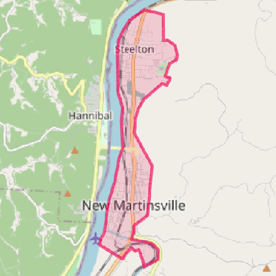 Map of New Martinsville