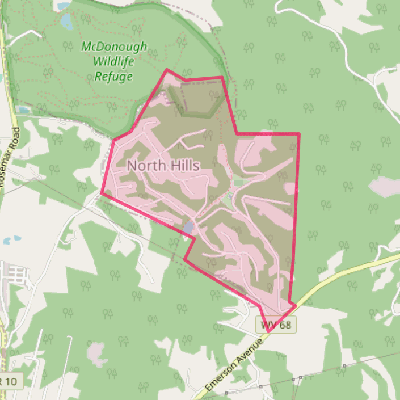 Map of North Hills