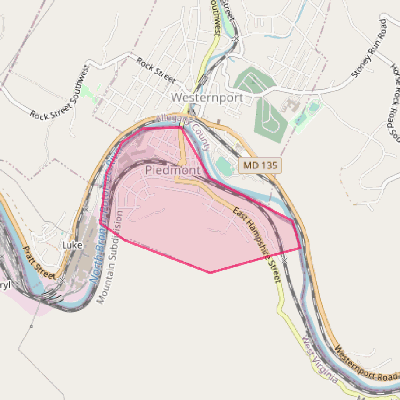 Map of Piedmont