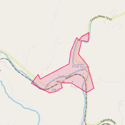 Map of Pine Grove