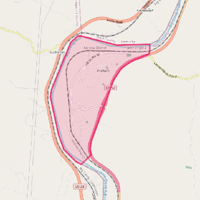 Map of Prichard