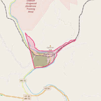 Map of Rowlesburg