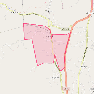 Map of Scarbro