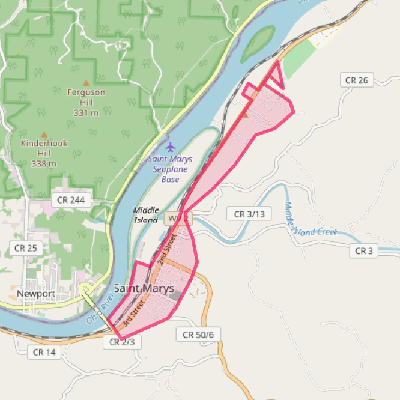 Map of St. Marys