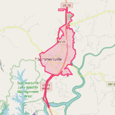 Map of Summersville