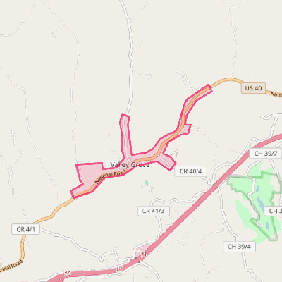 Map of Valley Grove