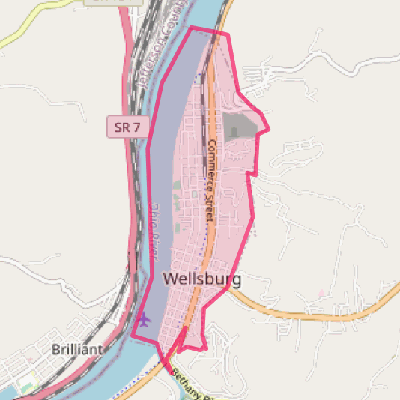 Map of Wellsburg