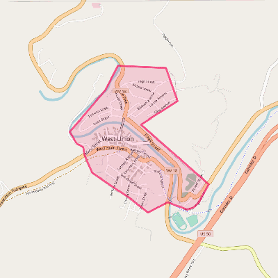 Map of West Union