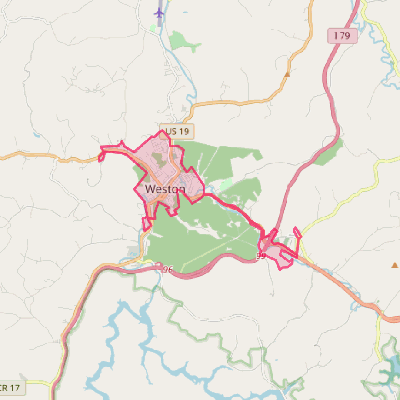 Map of Weston