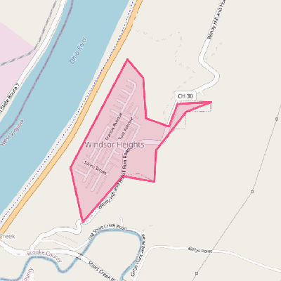 Map of Windsor Heights