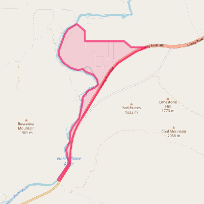 Map of Bessemer Bend