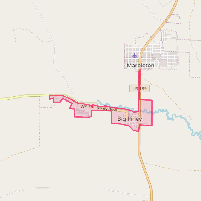 Map of Big Piney