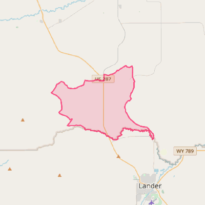 Map of Boulder Flats