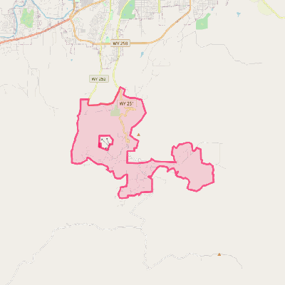 Map of Casper Mountain