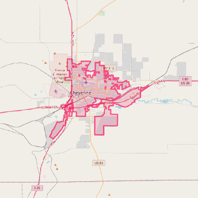 Map of Cheyenne