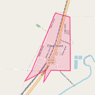 Map of Clearmont