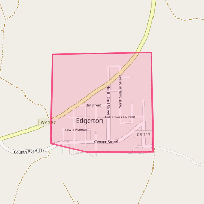 Map of Edgerton