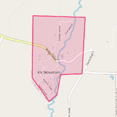 Map of Elk Mountain