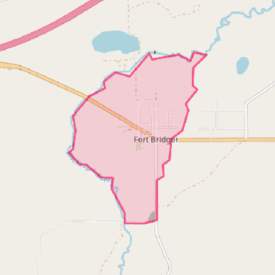 Map of Fort Bridger