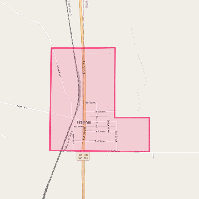 Map of Frannie