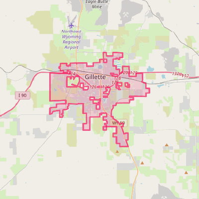 Map of Gillette