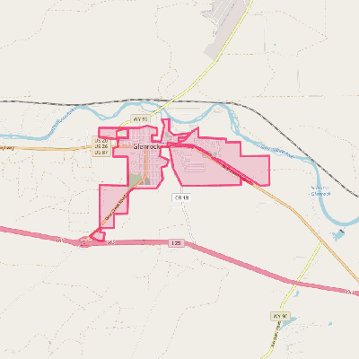 Map of Glenrock