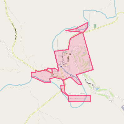 Map of Hulett