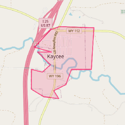 Map of Kaycee