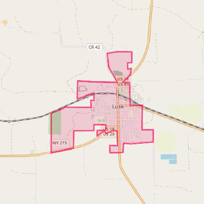 Map of Lusk