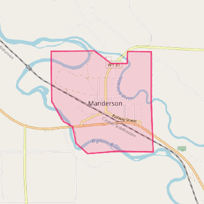 Map of Manderson