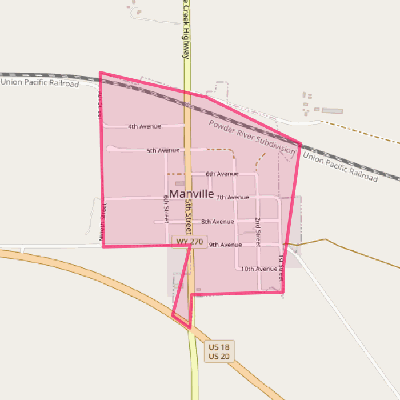 Map of Manville