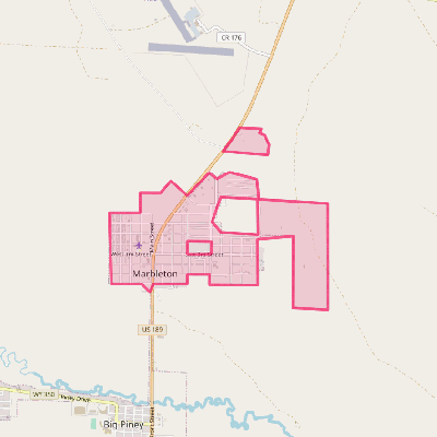 Map of Marbleton