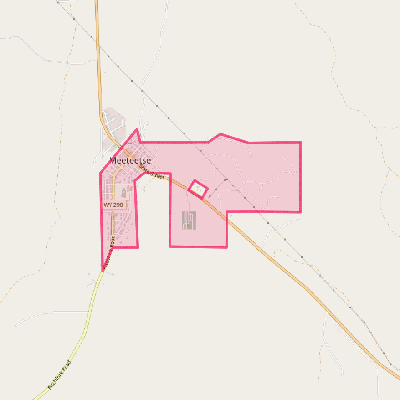 Map of Meeteetse