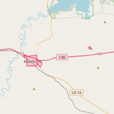 Map of Moorcroft