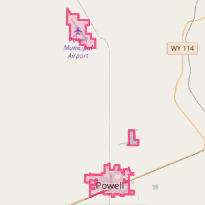 Map of Powell