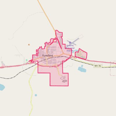 Map of Rawlins