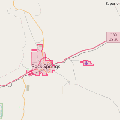 Map of Rock Springs