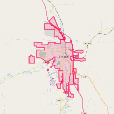 Map of Sheridan