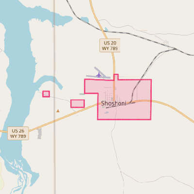 Map of Shoshoni