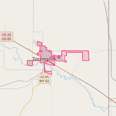 Map of Torrington