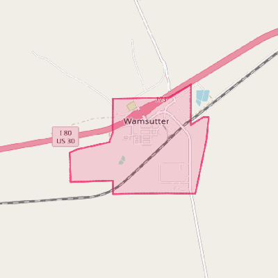Map of Wamsutter