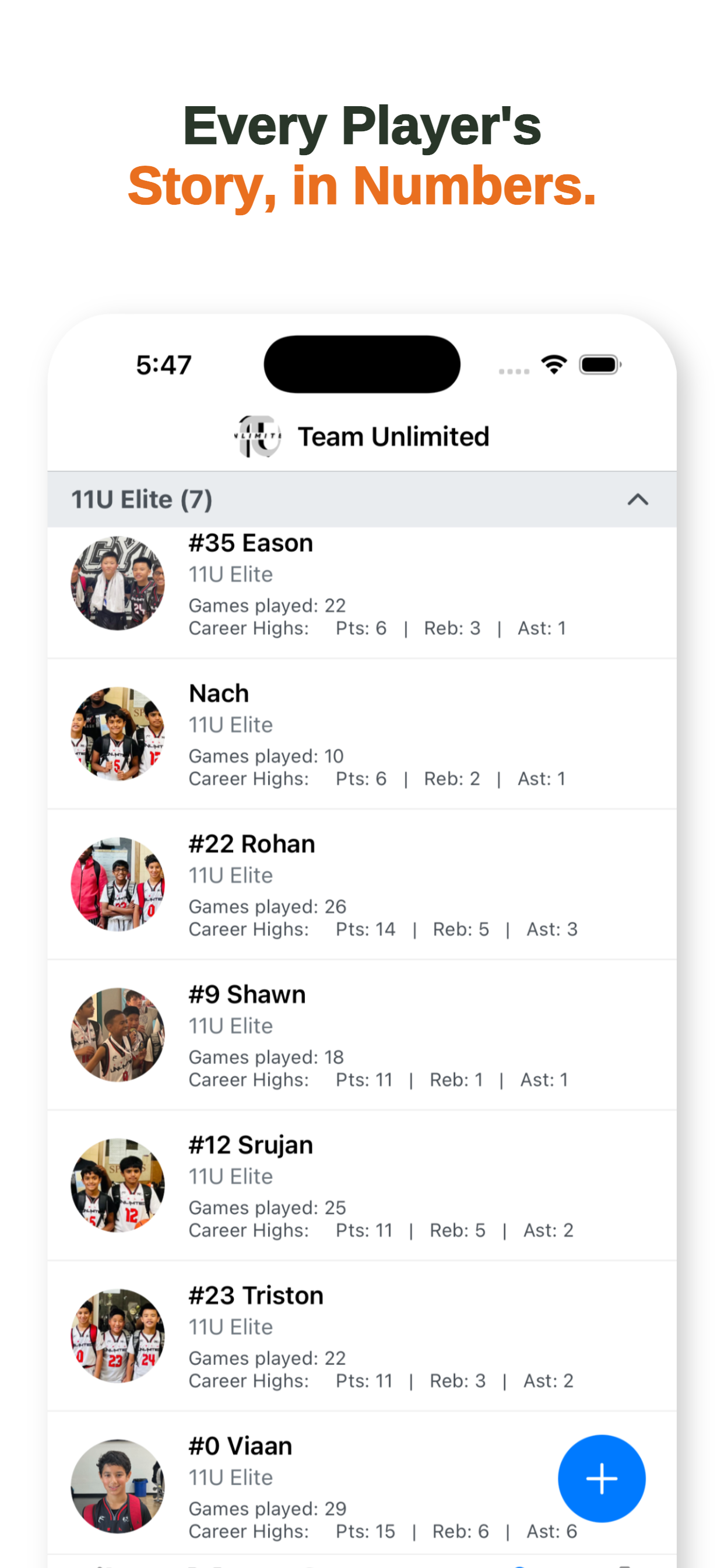 Stats Nerd App Screenshot